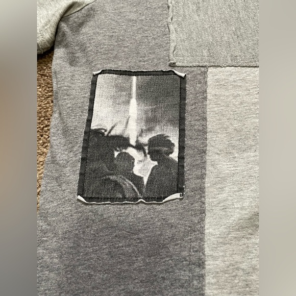 AMAZING MIXED MEDIA APPLIQUÉ HEAVYWEIGHT DIESEL T-SHIRT SIZE MEDIUM VERY UNIQUE - Picture 3 of 15